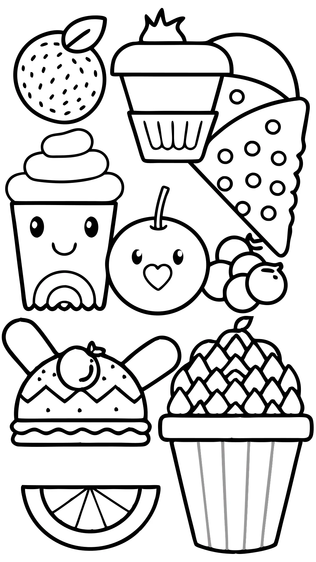 foods coloring pages